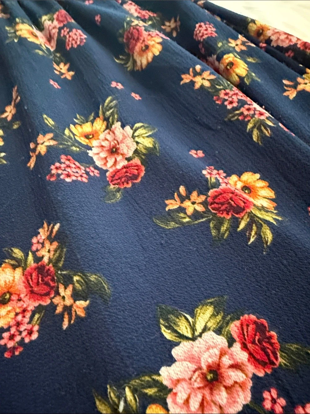 Chenault Girl navy maxi dress with floral design - Size 12 - Picture 3 of 9